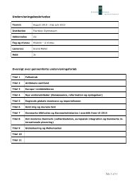 Side 1 af 11 Undervisningsbeskrivelse - Favrskov Gymnasium
