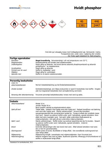 Hvidt phosphor - Information om farlige stoffer