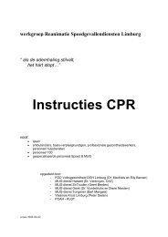 instructies CPR Limburg - regionaal ziekenhuis Sint-Trudo