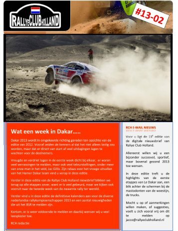 Nieuwsbrief 2013-02 - Rallye Club Holland