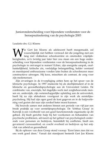 Laudatio drs GJ Kloens.pdf - Ichthus Groep