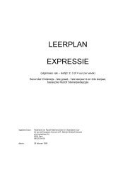 LEERPLAN EXPRESSIE - Federatie Steinerscholen