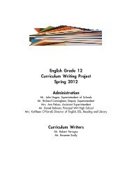 ELA Grade 12 Curriculum 2012 - West Hempstead Union Free ...