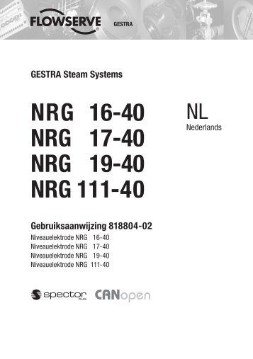 NRG 16-40 NRG 17-40 NRG 19-40 NRG 111-40 - Gestra AG