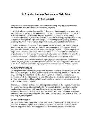 an overview of an assembler Overview_of_the_assembly overview of the assembly safety first do not operate any machine unless you have completed a hold harmless form been trained to. an overview of an assembler Overview_of_the_assembly overview of the assembly safety first do not operate any machine unless you have completed a hold harmless form been trained to.