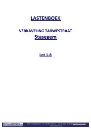 VVM lastenboek lot 1-8 - Immo Vlaemynck
