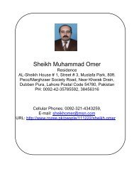 Sheikh Muhammad Omer - TRTA Pakistan