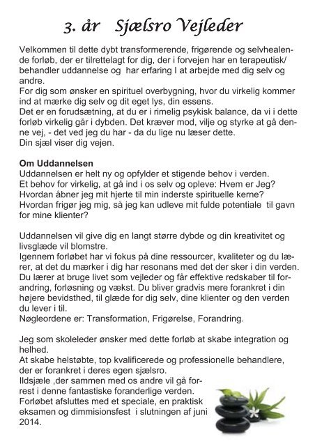 (Sjælsro Uddannelsesprogram 2013) - onlinePDF