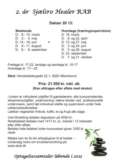 (Sjælsro Uddannelsesprogram 2013) - onlinePDF