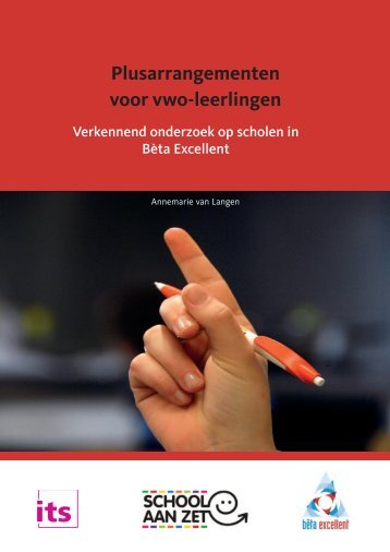 Plusarrangementen voor vwo-leerlingen - School aan Zet