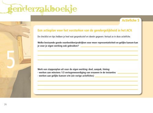 Genderzakboekje - ACV