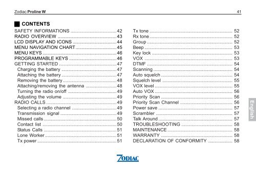 Zodiac Proline W