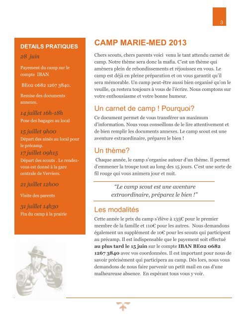 Télécharger le carnet de camp (PDF) - Marie-Med