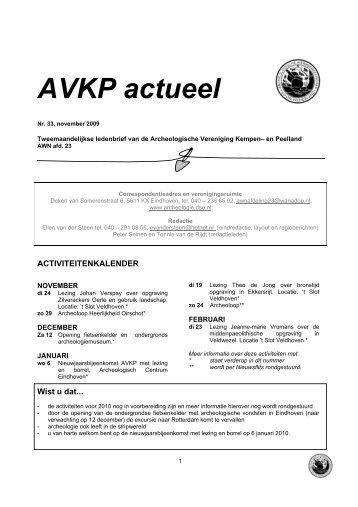 AVKP actueel - Archeologische Werkgemeenschap voor Nederland