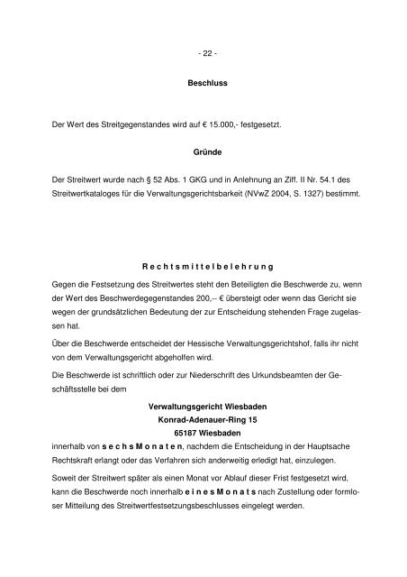 5 E 609/05(V) Verwaltungsgericht Wiesbaden URTEIL IM NAMEN ...