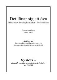 Det lönar sig att öva - Svenska Dyslexiföreningen