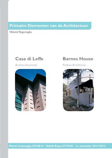 Casa di Leffe Barnes House - Showcase Murat Imamoglu