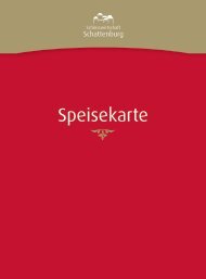 Speisekarte - Schattenburg