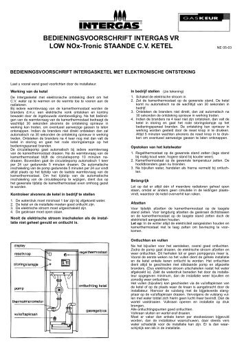 Intergas G..VR tronic