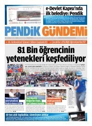 gazeteyi görmek için tıklayınız... - Pendik Belediyesi