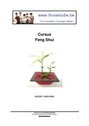 Cursus Feng Shui - Zelfstudie of thuisstudie - start dezelfde dag nog ...