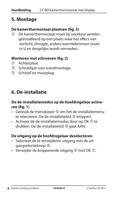 CF-RD Kamerthermostaat met display