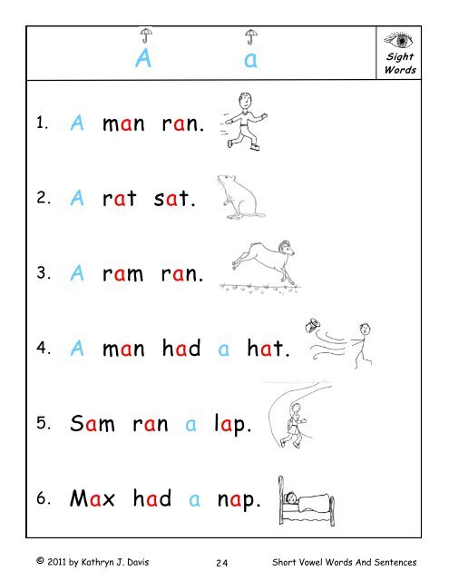 Short Vowel Words And Sentences a i o u e - Sound City Reading