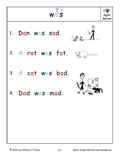 Short Vowel Words And Sentences a i o u e - Sound City Reading