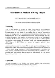 Finite Element Analysis of X-Ray Targets