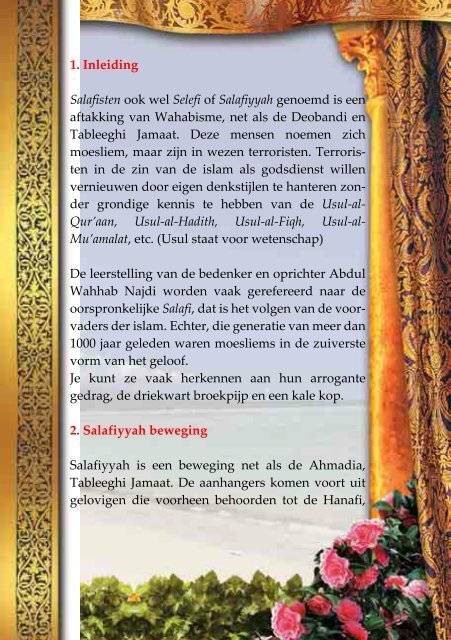 021 Salafi en islam.pdf - Islamitische Wetenschap Ahle Sunnat