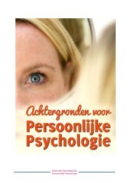 Sonnevelt Opleidingen© Persoonlijke Psychologie