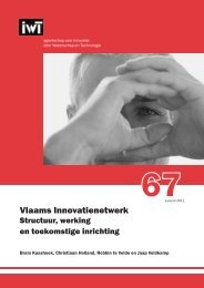Vlaams Innovatienetwerk - Structuur, werking en ... - Dialogic