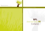Jaarverslag BPL 2008