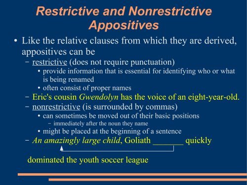 Finite Verb Clauses