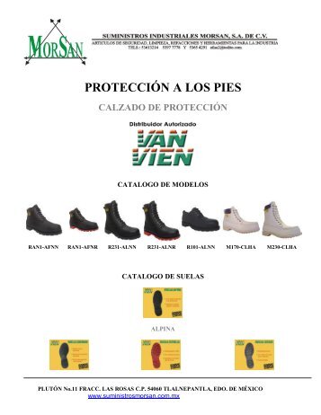 PROTECCIÓN A LOS PIES - Suministros Industrales Morsan