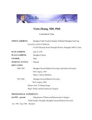 Yixin Zhang, MD - Chirurgia Estetica Castello
