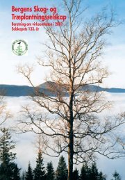 Bergens Skog- og Træplantningsselskap - Bergen skog