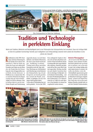 Tradition und Technologie in perfektem Einklang