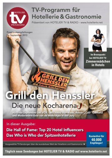 HOTEL TV PROGRAMM September 2013