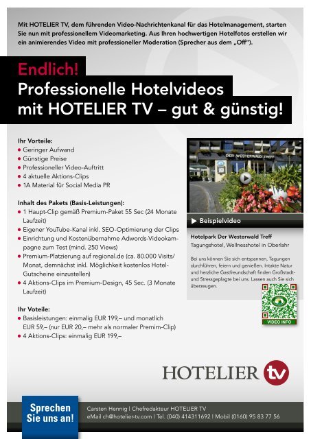 HOTEL TV PROGRAMM September 2013