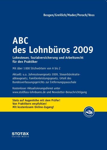 ABC des Lohnbu¨ ros 2009 - Stollfuß Medien