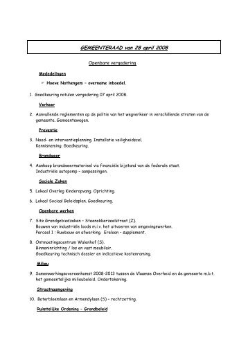 notulen gemeenteraad dd 280408 - Gemeente Zaventem