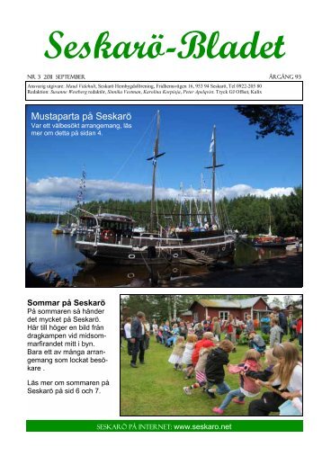 Nr 3 - sep 2011 - Seskarö Hembygdsförening