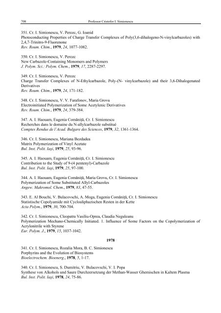 Lista lucrari_2.pdf - Revue Roumaine de Chimie