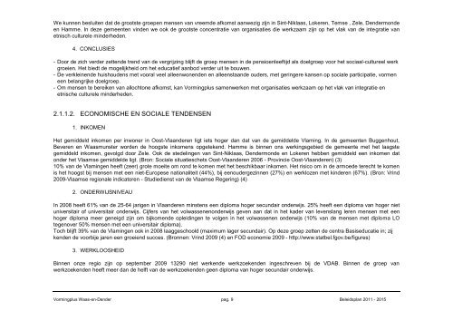 Beleidsplan 2011 - 2015 - Vormingplus Waas-en-Dender