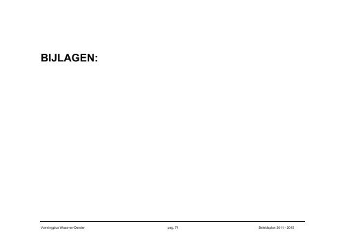 Beleidsplan 2011 - 2015 - Vormingplus Waas-en-Dender