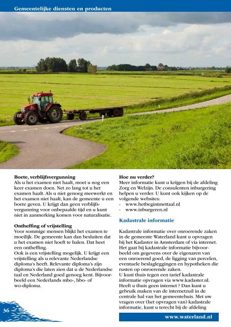 Risicowijzer Zaanstreek-Waterland - Gemeente Waterland