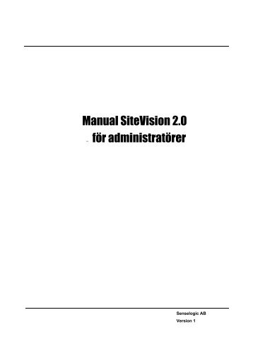 SiteVision 2 adm_manual