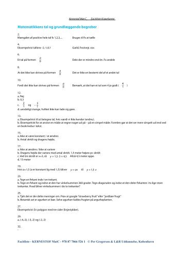 Facitliste - Kernestof - L&R Uddannelse