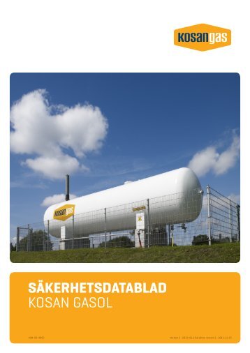 Säkerhetsdatablad - Kosan Gas